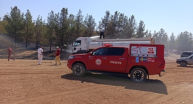 Haliliye'de ormanlık alanda yangın