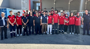 İtfaiyecilik ve sivil savunma öğrencileri, staj dönemini başarıyla tamamladı