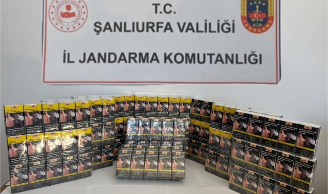 Şanlıurfa&#039;da 2 bin 130 paket gümrük kaçağı sigara ele geçirildi