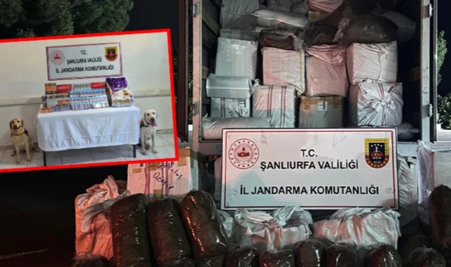 Şanlıurfa&#039;da gümrük kaçağı 7 bin 480 sigara ele geçirildi