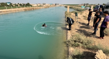 Şanlıurfa'da sulama kanalında akıntıya kapılan kişiyi arama çalışması sürüyor