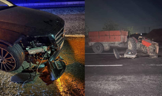 Şanlıurfa&#039;da traktör ile otomobil çarpıştı: 4 kişi yaralandı!