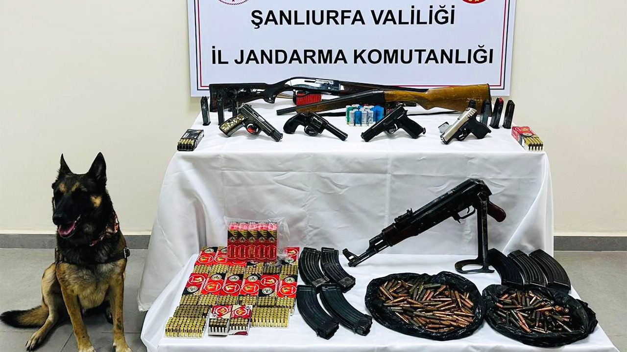 Bozova&#039;da ruhsatsız silahlara el konuldu