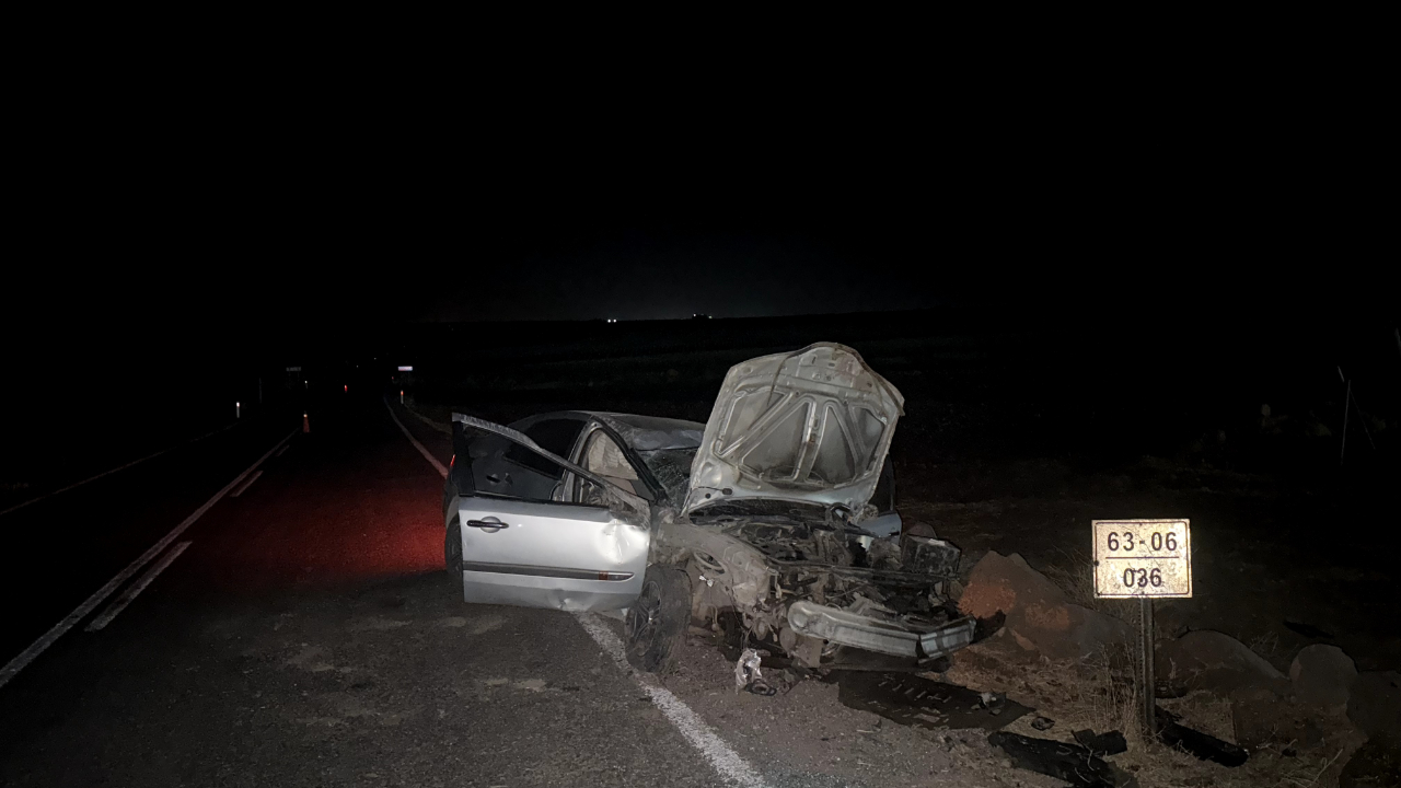Şanlıurfa'da devrilen otomobildeki 2 kişi yaralandı