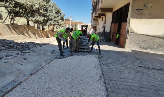 Eyyübiye&#039;de yol yapım çalışmaları sürüyor