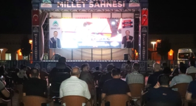 Eyyübiye Millet Bahçesi'nde Milli Maç heyecanı yaşandı