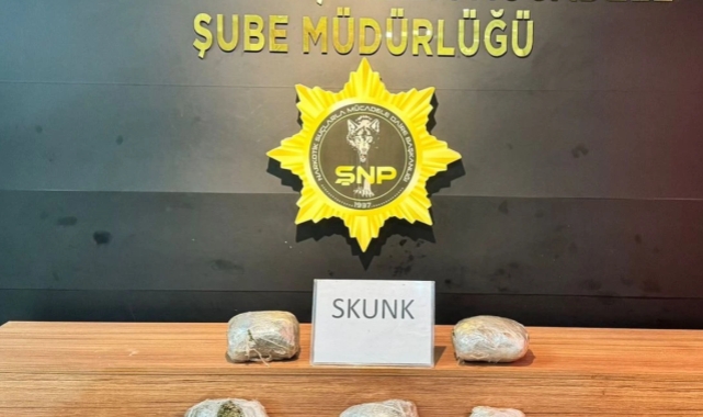 Şanlıurfa&#039;da 3 kilo 450 gram skunk ele geçirildi