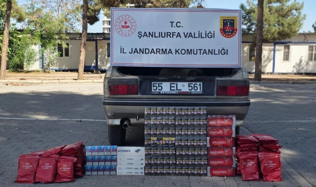 Şanlıurfa&#039;da kaçak sigara ve nargile tütünü ele geçirildi
