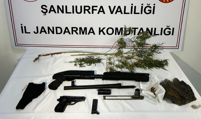 Şanlıurfa'da uyuşturucu ve silah kaçakçılığı operasyonu:  42 şüpheli yakalandı