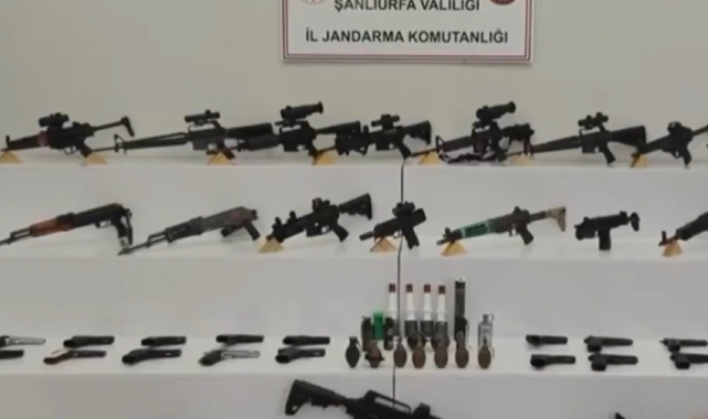 Şanlıurfa&#039;daki operasyonda çok sayıda silah ve mühimmat ele geçirildi