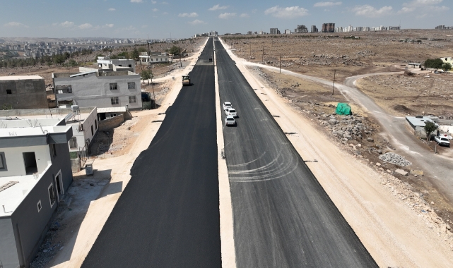 Şehir hastanesi yolunda asfalt serimi sürüyor