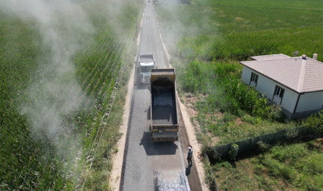 Suruç&#039;ta 7 kilometrelik yol sathi asfaltla yenilendi
