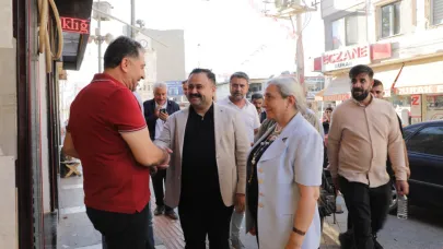 Viranşehir’de eşbaşkanlar esnafla buluştu
