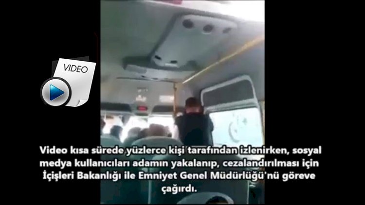 Şehir İçi Dolmuşta Eşini Herkesin Önünde Dövdü