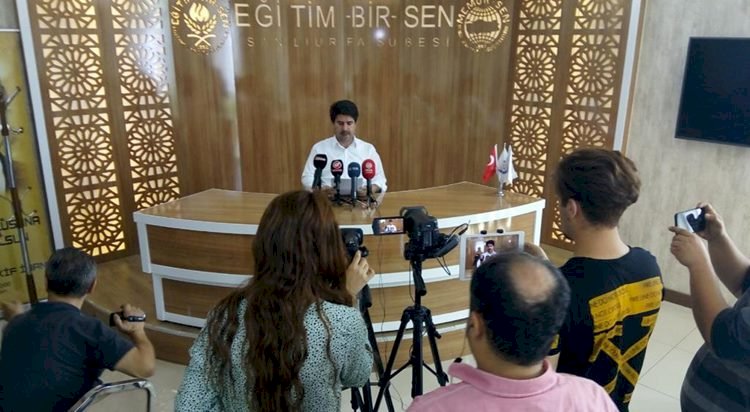 Eğitim-Bir-Sen Şanlıurfa Şube Başkanı İbrahim Coşkun Karne Günü Açıklaması