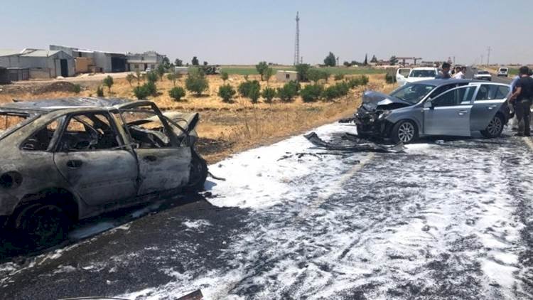 Viranşehir-Ceylanpınar Yolunda İki Araç Kaza Yaptı 9 Kişi Yaralandı