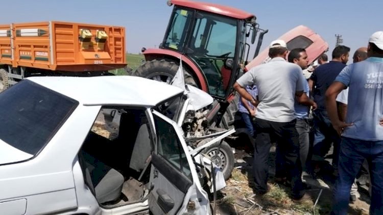 Ceylanpınar'da Traktör ile Çarpışan Otomobildeki Bir Kişi Öldü