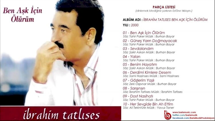 İbrahim Tatlıses/Benim Hayatım/Şarkısı Dinle