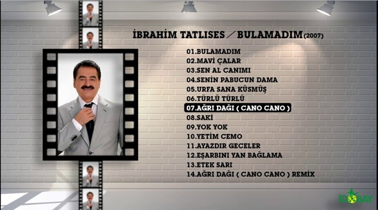 İbrahim Tatlıses/Ağrı Dağı/Cano Cano/Şarkısı Dinle
