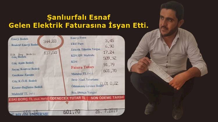 600 tl Elektrik Faturası Gelen Esnaf Sitem Etti