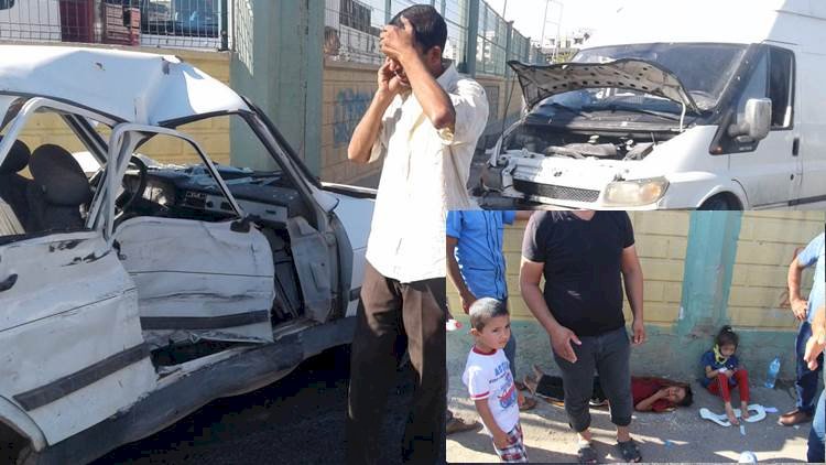 Yeni Hal Kavşağında Otomobil İle Minibüs Çarpıştı 8 Yaralı