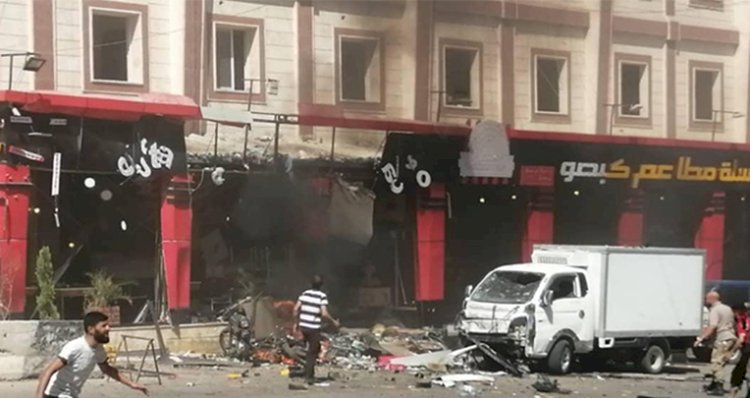 Afrin'de Bomba Yüklü Motosiklet Saldırısı . 1 Ölü , 4 Yaralı