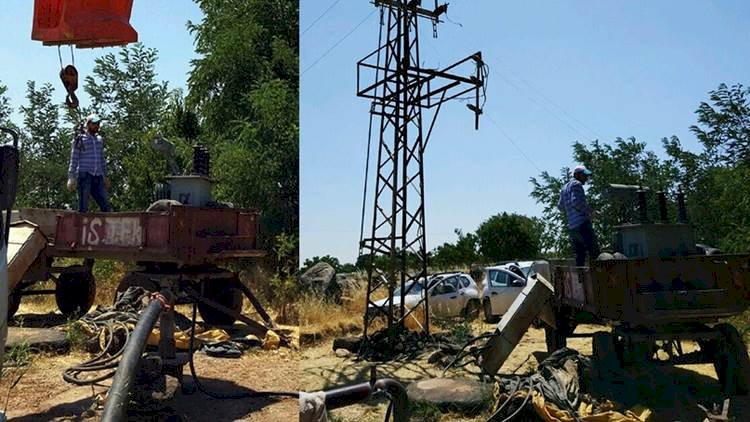 Şanlıurfa'nın turna Köyünde Kaçak Mobil Trafo Yakalandı