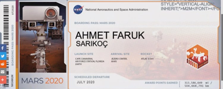 8 Milyon İnsan İsmini Mars'a Göndermek İstiyor