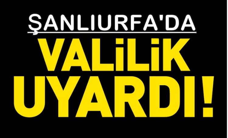 Şanlıurfa'da Teröristlere Gıda Yardımı Yapanlara Uyarı !