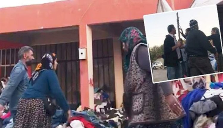 Bozova'da Pazarcıların Yer İçin Taşlı Sopalı Kavgası