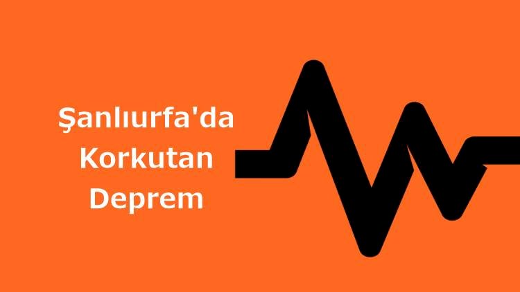 Merkez üssü Elazığ olan deprem Şanlıurfa'da da hissedildi