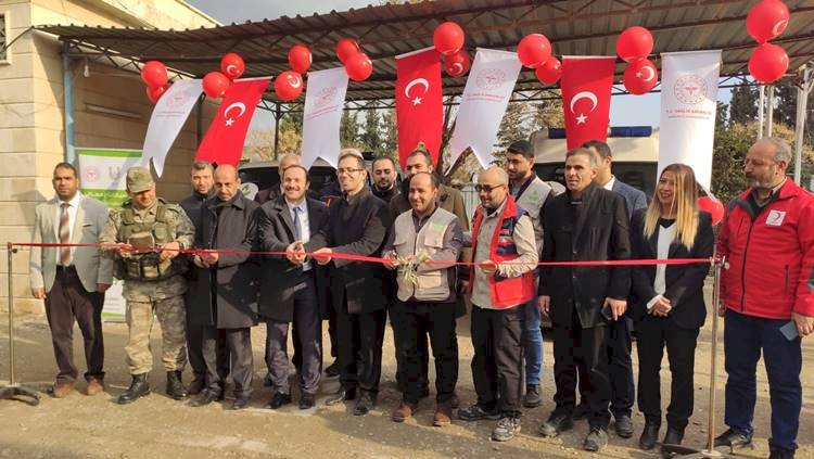 Tel-Abyad'ta Hastaneye Hibe Edilen Ambulanslar Törenle Teslim Edildi
