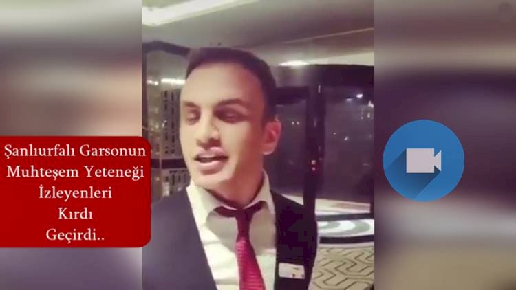 Şanlıurfalı Garson Yaptığı Konuşma Taklidi İle İzleyenleri Büyüledi
