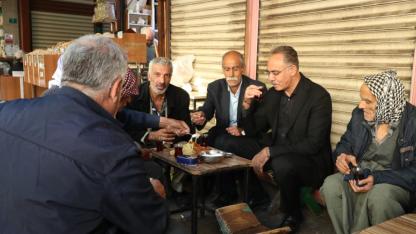 Başkan Kuş haftaya esnaf ziyaretiyle başladı