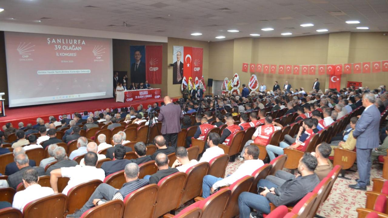CHP Şanlıurfa il kongresi tamamlandı