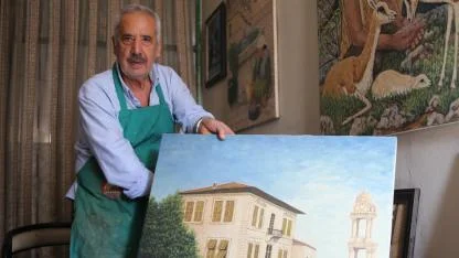 Çocuk yaşta eline aldığı fırçayı 65 yıldır bırakmıyor