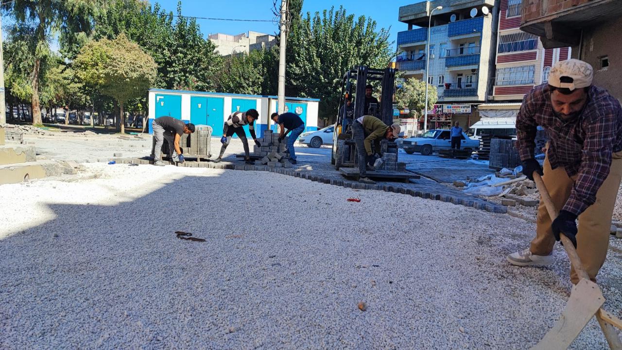 Eyyübiye’de yol yapım çalışmaları sürüyor