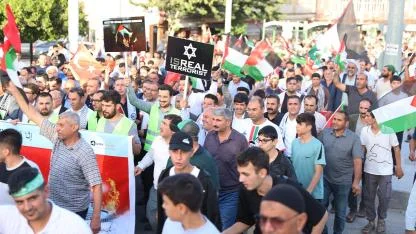 İsrail'in Gazze saldırıları Şanlıurfa'da protesto edildi