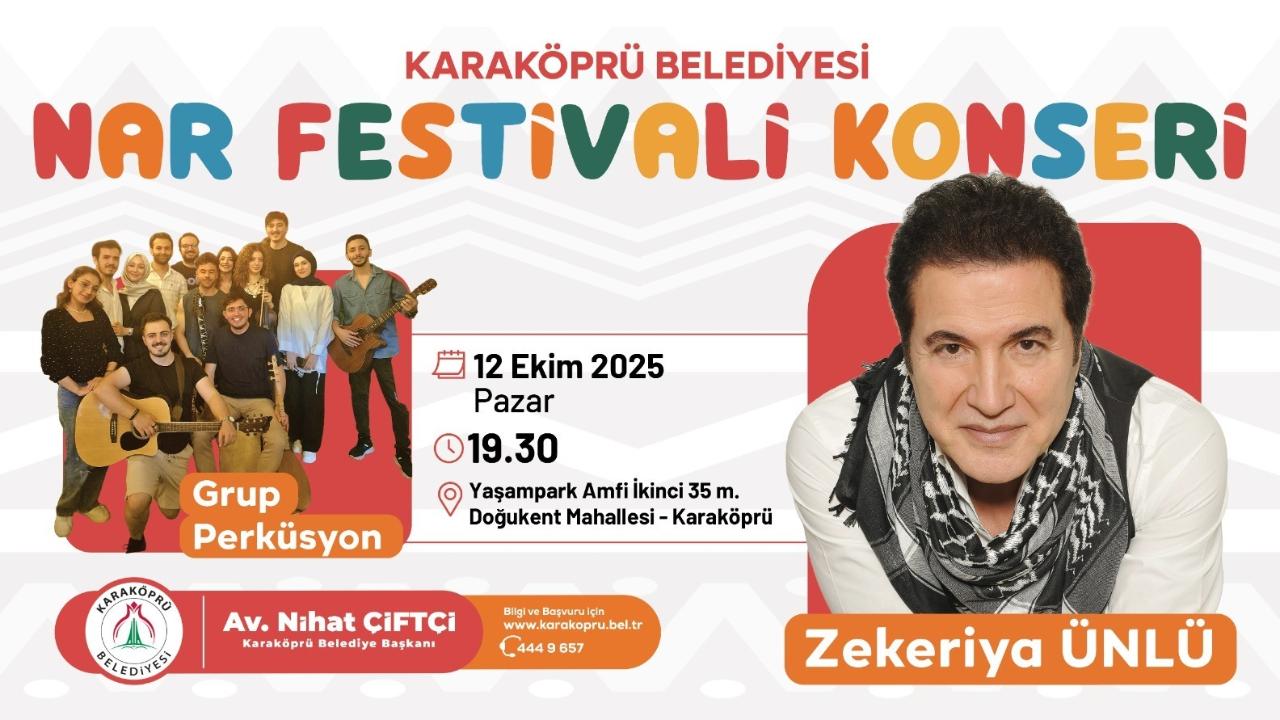 Karaköprü’de nar festivali coşkusu başlıyor