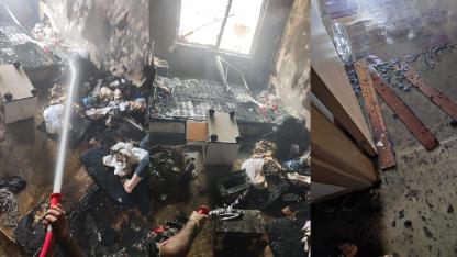 Şanlıurfa’da bir dairede korkutan yangın