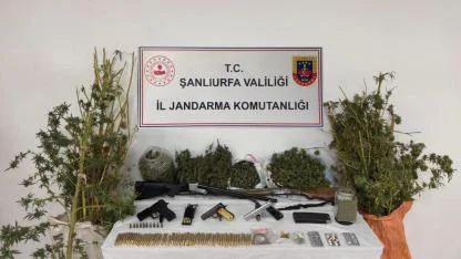 Şanlıurfa'da uyuşturucu ve silah kaçakçılığı operasyonu