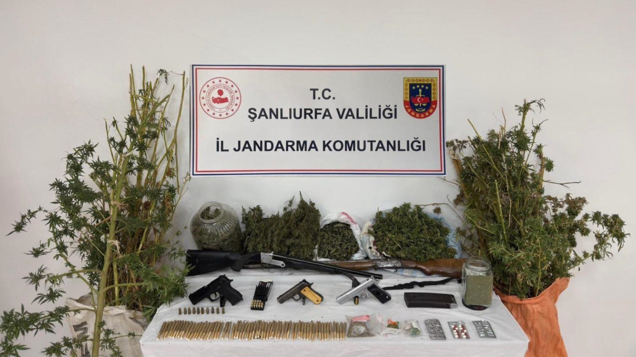 Şanlıurfa'da uyuşturucu ve silah kaçakçılığı operasyonu