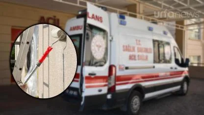 Siverek'te boya yapan işçi akıma kapıldı