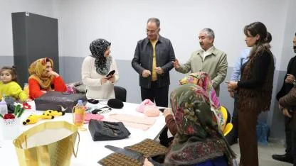 Başkan Kuş, Eyyübiye’nin güçlenen kadınlarını ziyaret etti