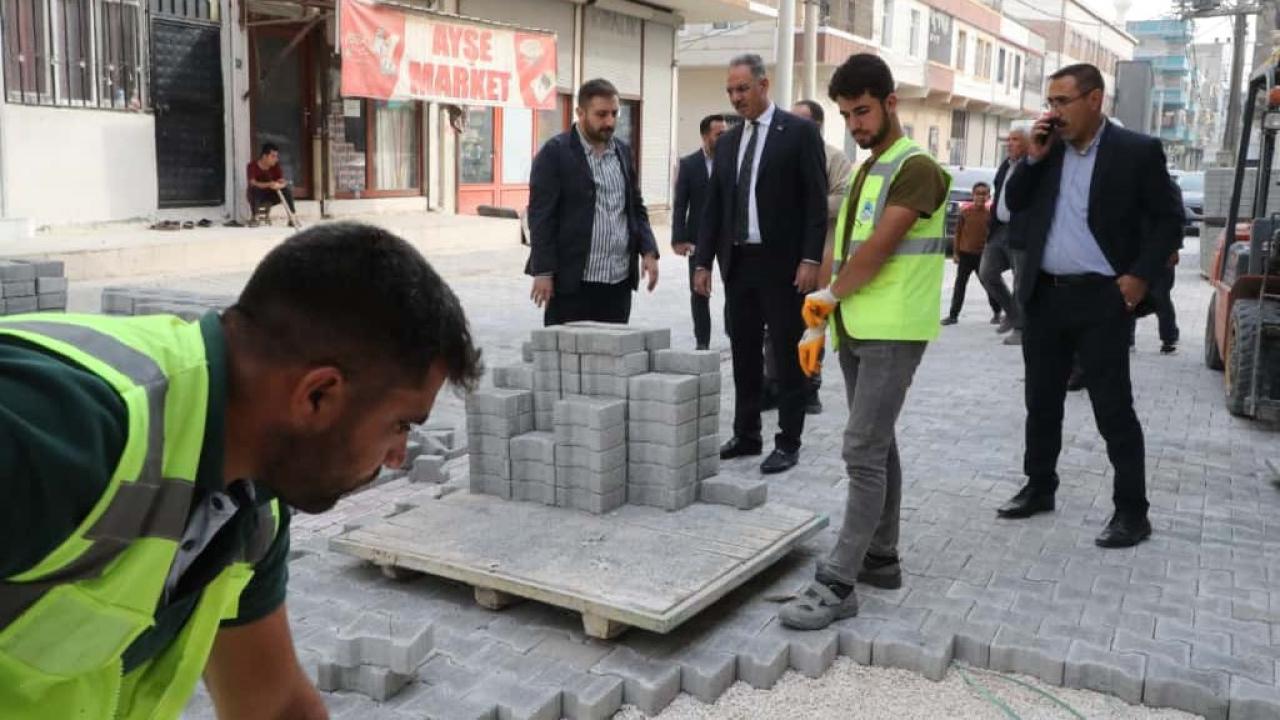 Başkan Kuş, üst yapı çalışmalarını yerinde inceledi