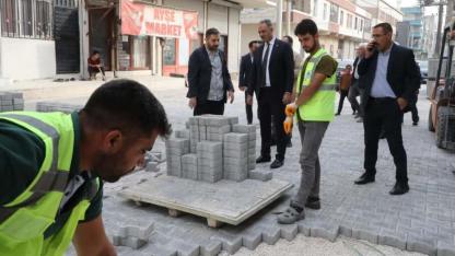 Başkan Kuş, üst yapı çalışmalarını yerinde inceledi