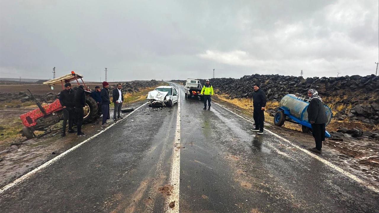 Karacadağ yolunda kaza: 5 yaralı