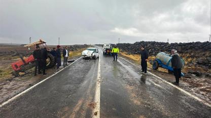 Karacadağ yolunda kaza: 5 yaralı