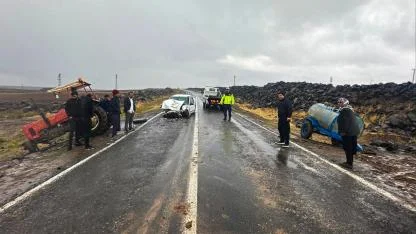 Karacadağ yolunda kaza: 5 yaralı