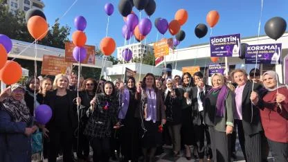 Karaköprü'de kadınlar şiddete karşı tek ses oldu